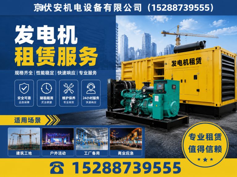 澄迈发电机出租展示图